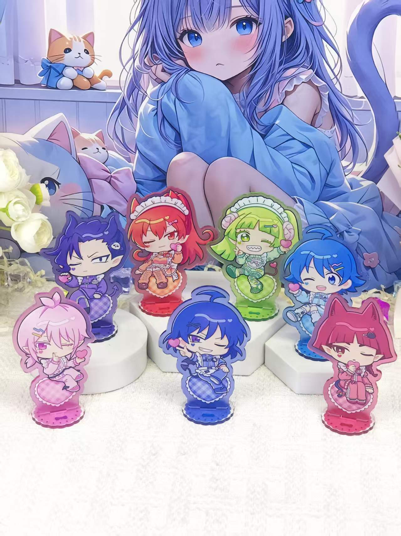 Event Support - Iruma-kun Chibi Hizmetçi Tarzı Akrilik Stand