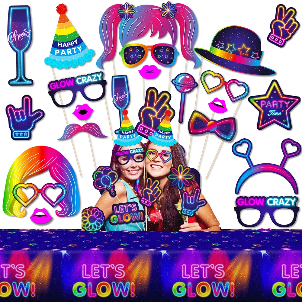 Glow Neon Glow için parti foto - Let'S Party Event Supply incelemesi ve fiyatı