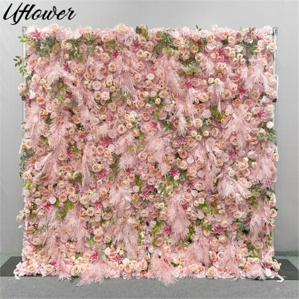 Uflower 5D Pembe Gül Kumaş Çiç - Flower Wall Panel incelemesi ve fiyatı