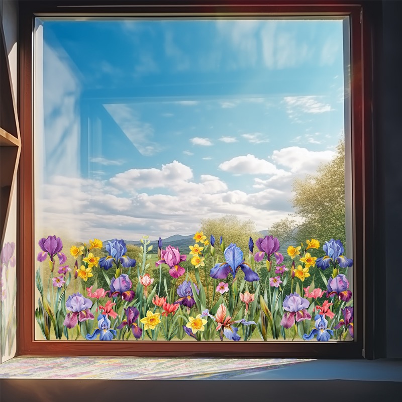 Renkli Güzel Iris Çiçek duvar  - Flower Wall Panel incelemesi ve fiyatı