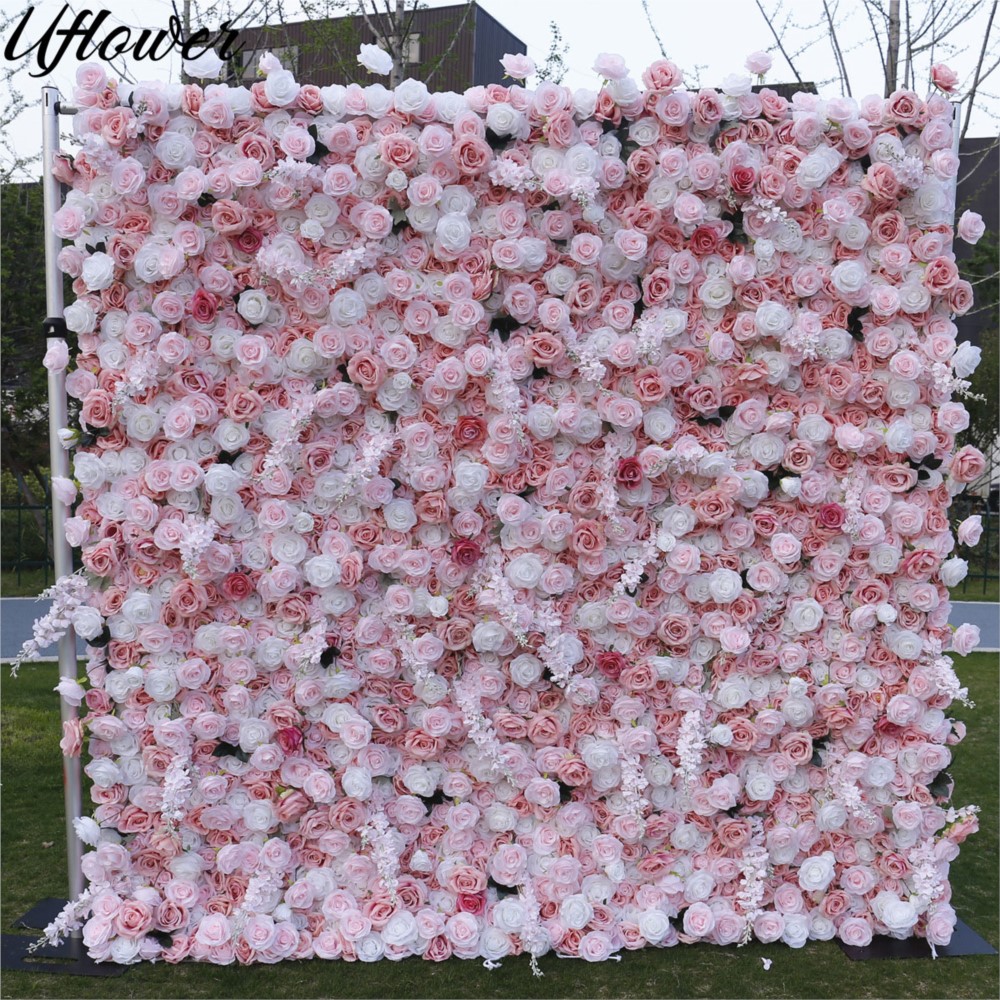 Uflower 5D Pembe Beyaz Gül Kum - Flower Wall Panel incelemesi ve fiyatı