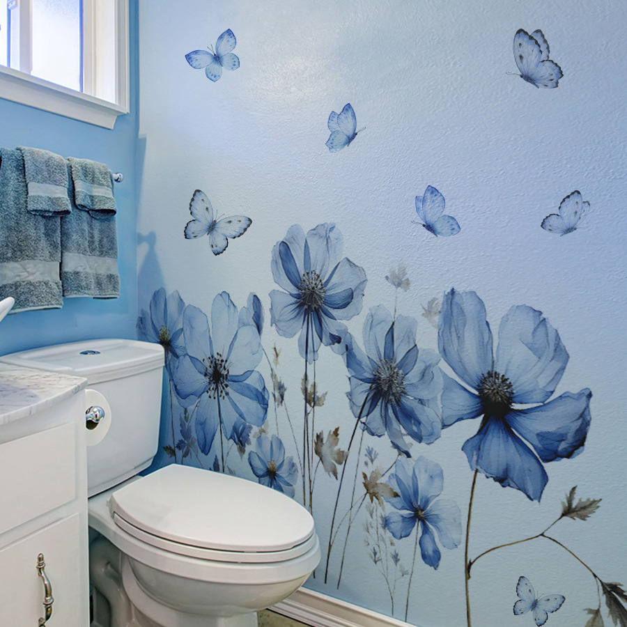 Taze Mavi Kelebek ve Çiçek Duv - Flower Wall Panel incelemesi ve fiyatı