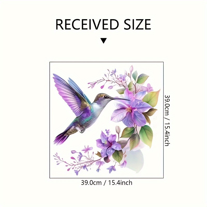 1 Mor Çiçek ve Sinek Kuşu Çıka - Flower Wall Panel incelemesi ve fiyatı