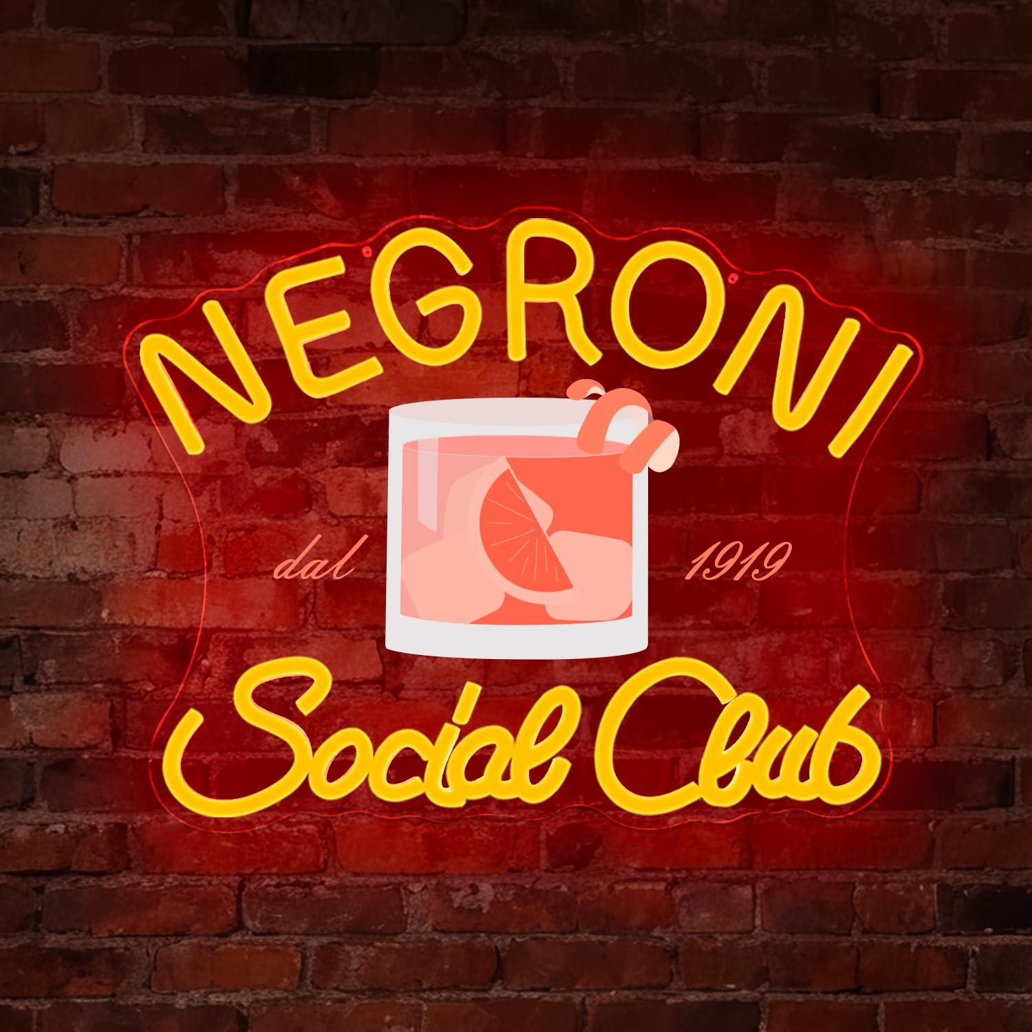 Negroni Sosyal Kulübü Neon Tab - Neon Sign Party incelemesi ve fiyatı