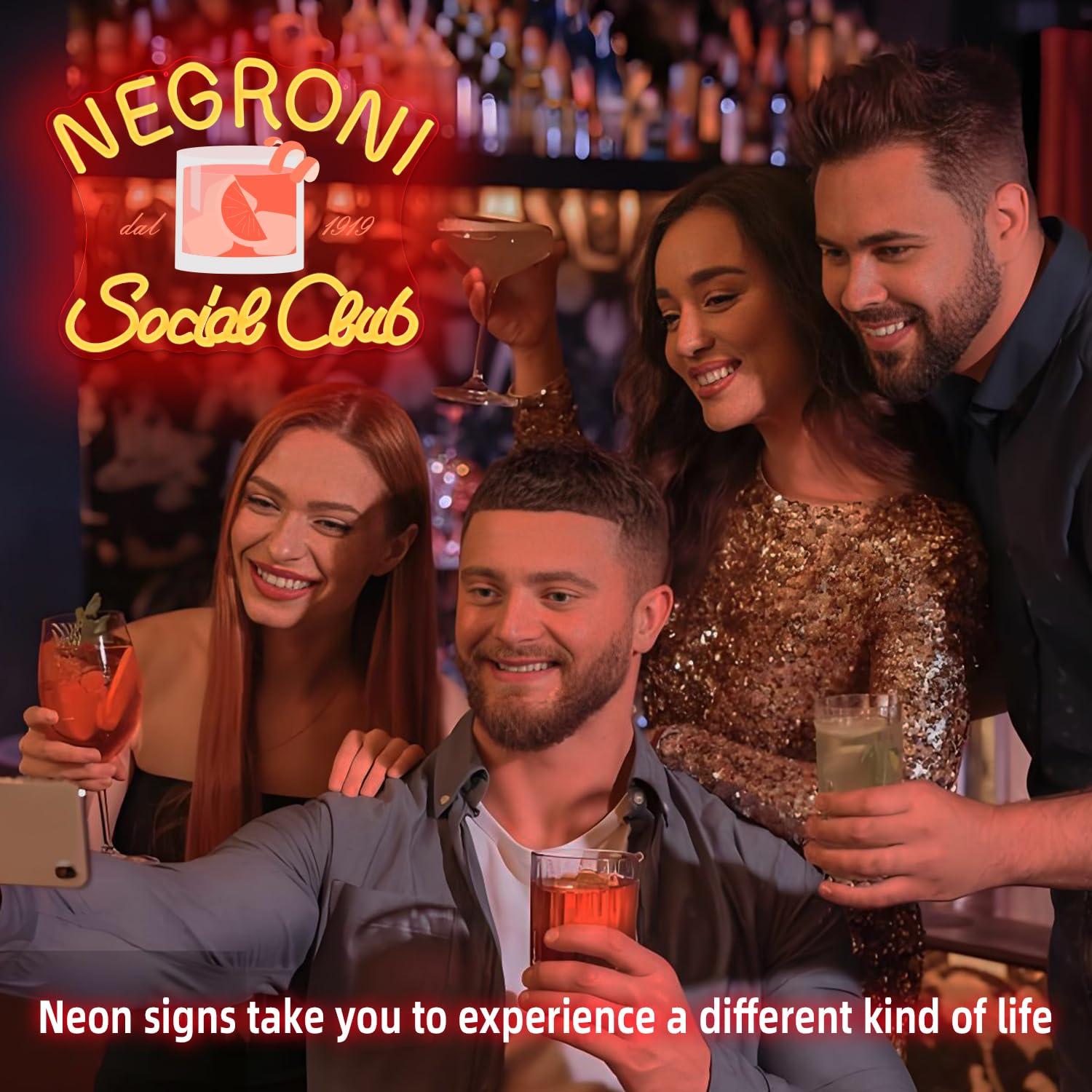 Negroni Sosyal Kulübü Neon Tab - Neon Sign Party incelemesi ve fiyatı