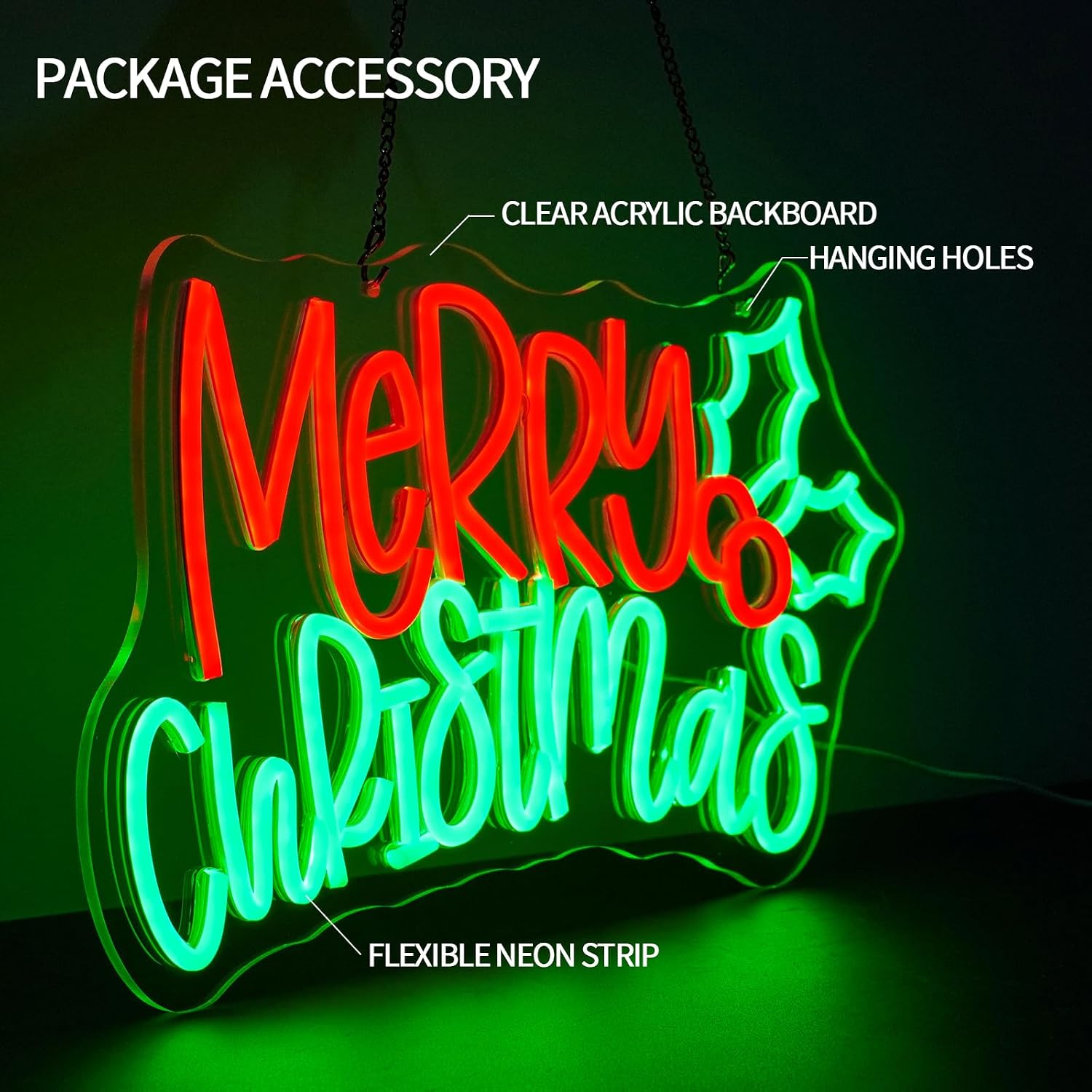 Noel Kutlu Olsun Neon Tabelası - Neon Sign Party incelemesi ve fiyatı