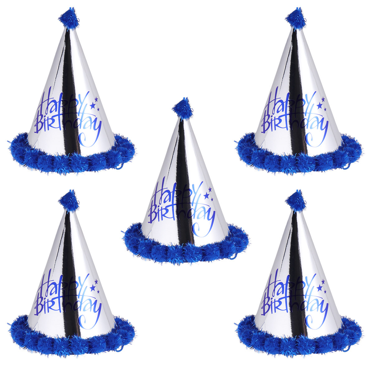 5 Adet Lazer Folyo Kağıt Pompo - Party Hat Cone incelemesi ve fiyatı